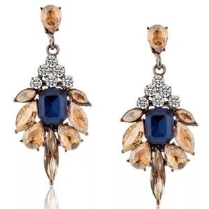 Peach Special Occasion Earrings CRYSTAL STATEMENT POST EARRINGS #169